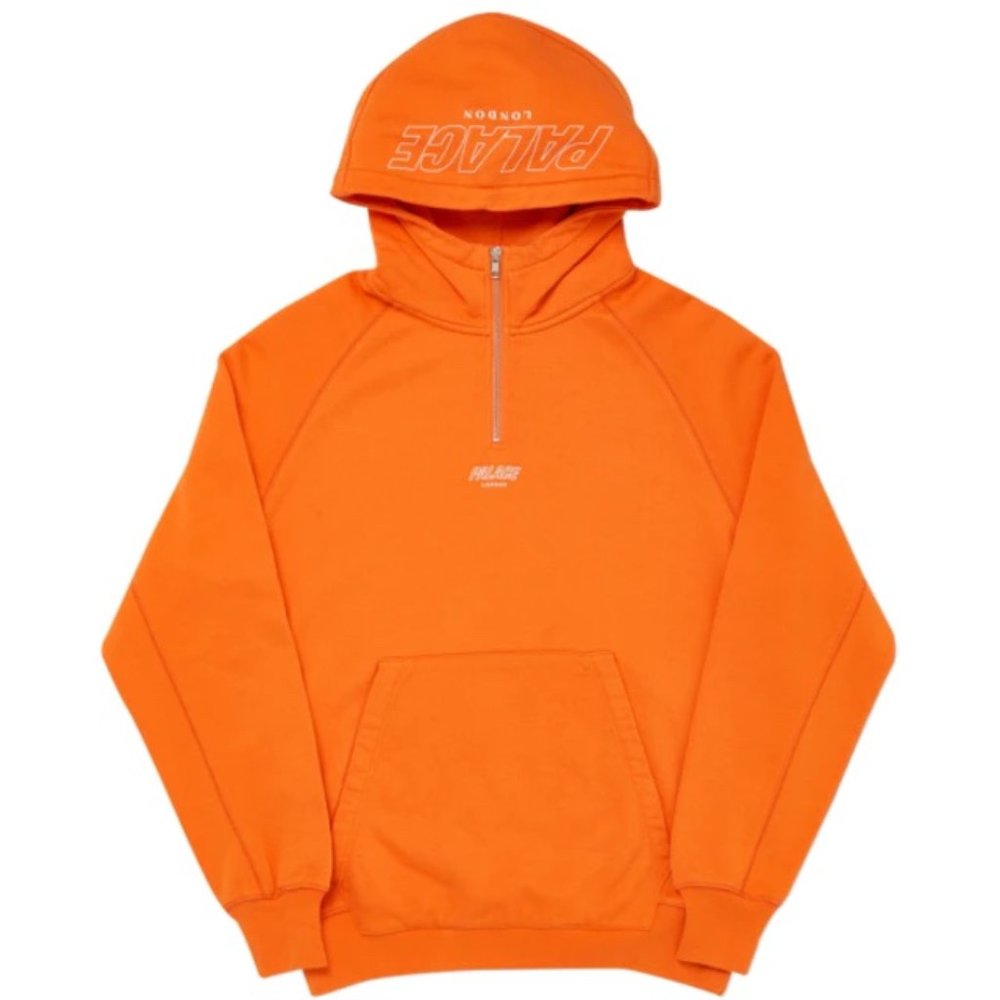 PALACE Q-ZIP HOODIE SS19 - ORANGE